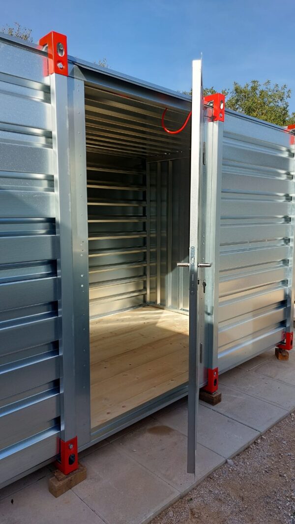 Contentor de 4 m com porta lateral de uma asa - Piso de tábuas de madeira - Image 4