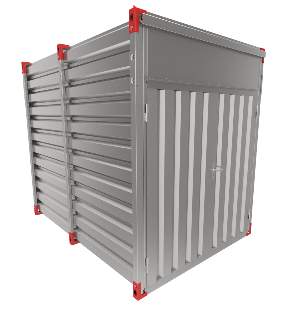 Contentor de 3 m com altura interior 2,430 - Piso de tábuas de madeira