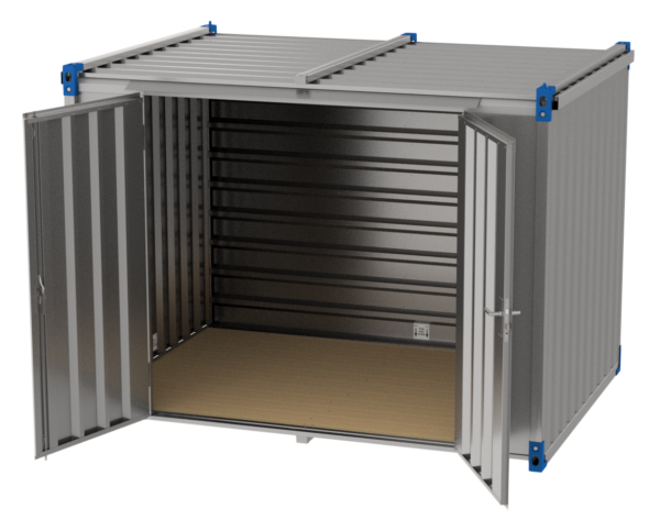 Contentor de 3 m com Porta lateral de asa dupla - Chão de OSB - Image 2