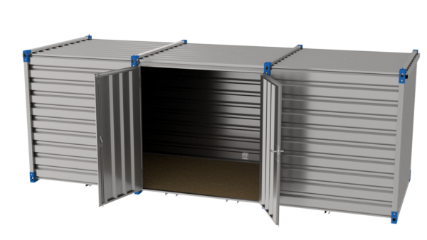 Contentor de 6m – Porta de duas folhas na parede lateral - Chão de OSB - Image 3