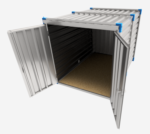 Contentor de 3 m com portas duplas - Chão de OSB - Image 2