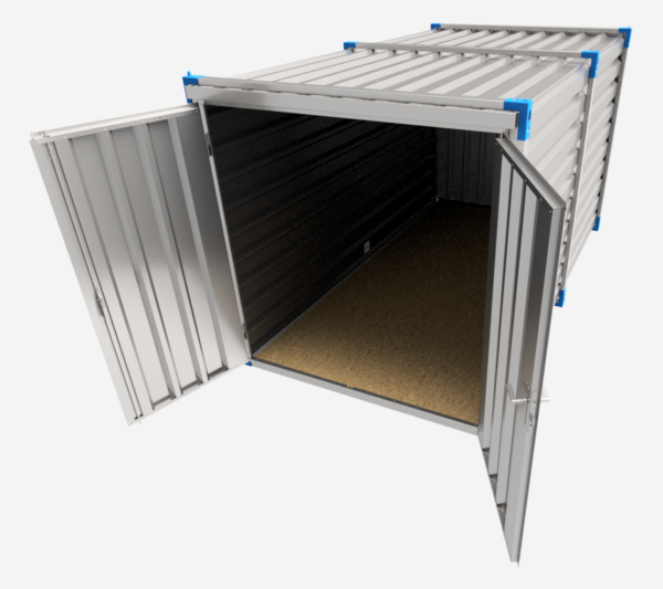 Contentor de 4 m – Porta de duas folhas na frente - Chão de OSB - Image 2