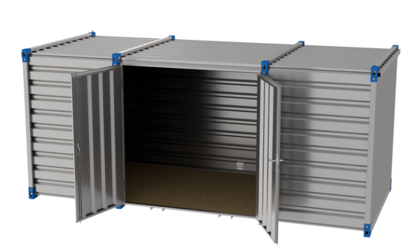 Contentor de 5 m – Porta de duas folhas na parede lateral- Chão de OSB - Image 2