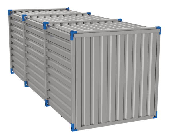 Contentor de 6 m – Porta de duas folhas na frente - Chão de OSB - Image 3