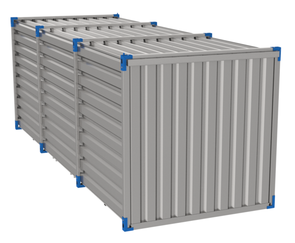 Contentor de 6m – Porta de duas folhas na parede lateral - Chão de OSB - Image 4